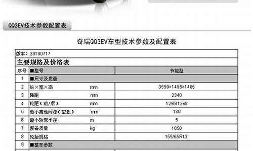 奇瑞汽车价格表e3_奇瑞汽车价格表e30